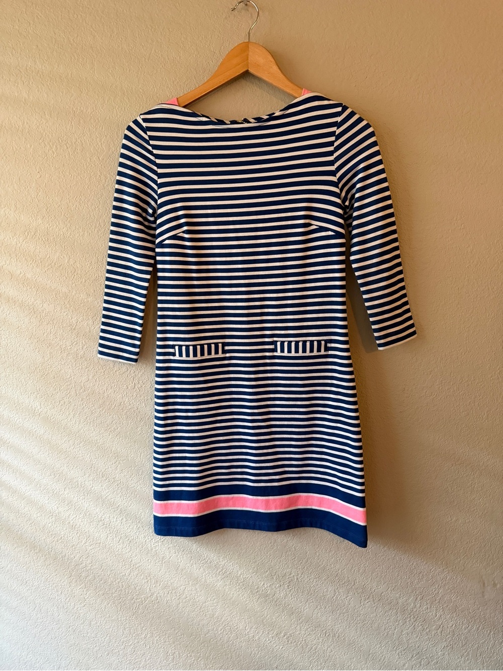Lily Pulitzer Irina Guava Melon Exotic Garden Striped Shift Dress XXS